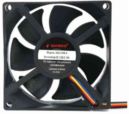 Вентилятор Gembird 80x80x25mm D8025hm-4 (арт-2238) Донецк