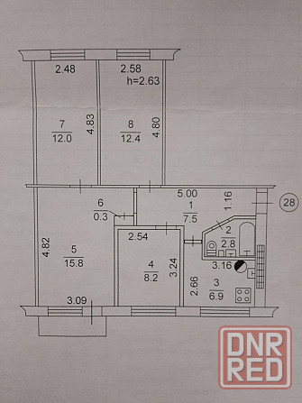 Продается 4-х комнатная квартира, пл. Петровского Донецк - изображение 10
