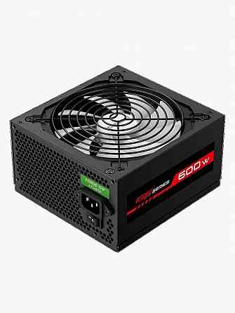 Блок питания Atx Zircon Gti-600 80+ (черный 600w 20+4pin 4+4pin 2*6+2pin 6*Sata 3*Molex вентилятор 1 Донецк