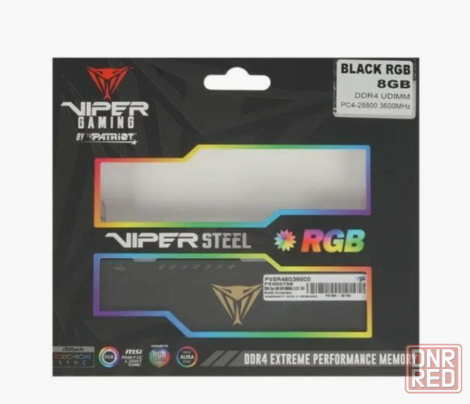 Модуль памяти Patriot Viper Steel Rgb Dimm 8gb Pc28800 Ddr4 Pvsr48g360c0 (арт-9064) Донецк - изображение 4