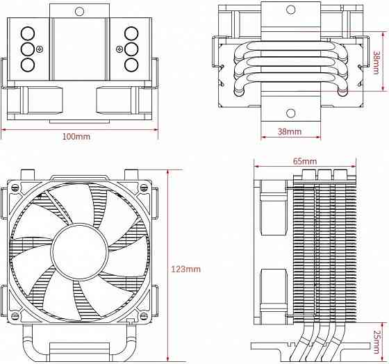 Устройство охлаждения(кулер) Id-Cooling Se-903-Xt Basic, 92мм, Ret (арт-3231) Донецк