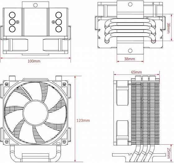 Устройство охлаждения(кулер) Id-Cooling Se-903-Xt Basic, 92мм, Ret (арт-1744) Макеевка