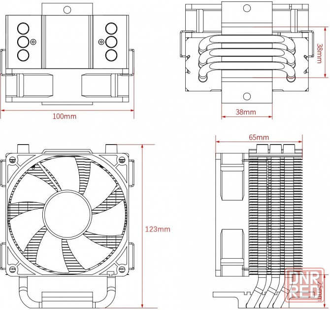 Устройство охлаждения(кулер) Id-Cooling Se-903-Xt Basic, 92мм, Ret (арт-1744) Макеевка - изображение 4