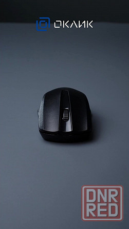 Мышь оклик 485mw черный оптическая (1200dpi) беспроводная Usb (2but) (арт-9689) Донецк - изображение 3