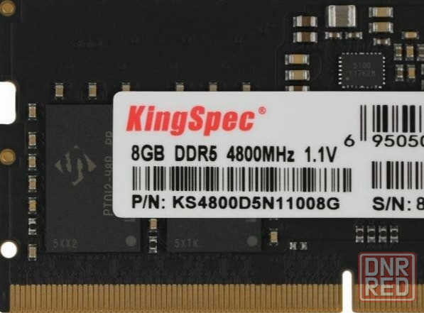 Оперативная память Dimm Kingspec Ddr5 8gb 4800mhz Ks4800d5n11008g Rtl Pc5-38400 Cl40 Dimm 288-Pin 1. Донецк - изображение 3