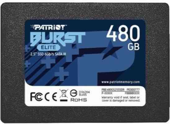 Твердотельный накопитель Ssd 2.5" Patriot Memory 480гб Sata (Pbe480gs25ssdr) (арт-1905) Донецк