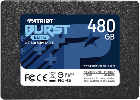 Твердотельный накопитель Ssd 2.5" Patriot Memory 480гб Sata (Pbe480gs25ssdr) (арт-1905) Донецк