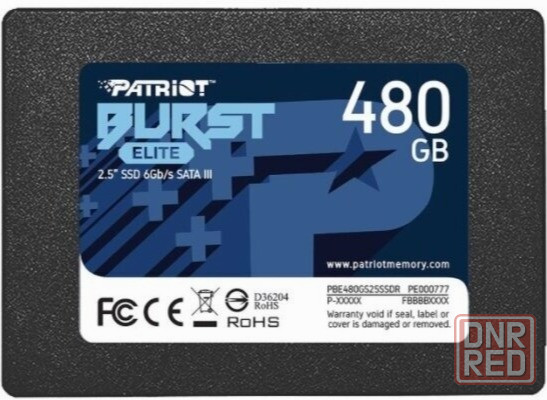 Твердотельный накопитель Ssd 2.5" Patriot Memory 480гб Sata (Pbe480gs25ssdr) (арт-1905) Донецк - изображение 1