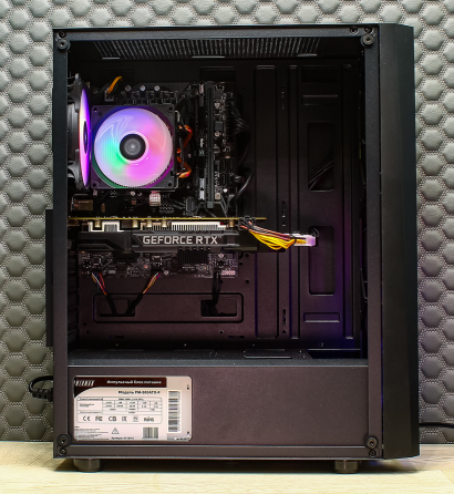 Игровой компьютер Byte-Warhawk | Intel Core I3-10100f | 500w | Ssd 480gb | 16гб | Nvidia Geforce Rtx Донецк