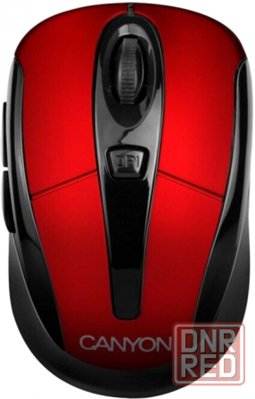 Мышь Canyon Cnr-Msow06r (Jucnrmsow06r) оптический, 1600dpi, черный/красный, беспроводная (арт-6067) Макеевка - изображение 1