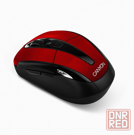 Мышь Canyon Cnr-Msow06r (Jucnrmsow06r) оптический, 1600dpi, черный/красный, беспроводная (арт-6067) Макеевка - изображение 3