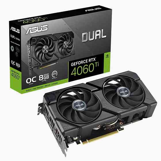 Видеокарта Asus Nvidia Geforce Rtx 4060 Ti 8gb Dual-Rtx4060ti-O8g-Evo/Rtx4060ti, Hdmi, Dp*3,8g, D6 ( Макеевка