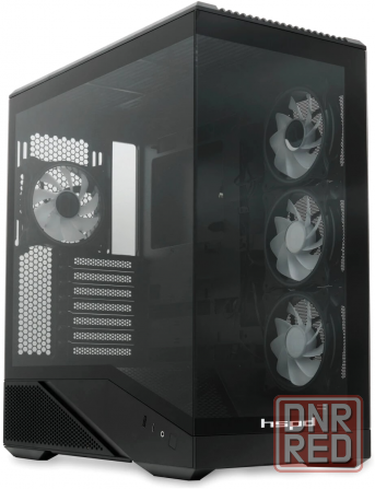 Корпус Hspd F711-Tgbk-Argb Black (арт-9421) Донецк - изображение 2