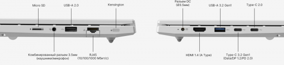 Ноутбук Maibenben M16b-R343um 16" Wuxga Ips, Amd R3-4300u, 8gb, 512gb Ssd, Linux, серебристый (арт-9 Макеевка