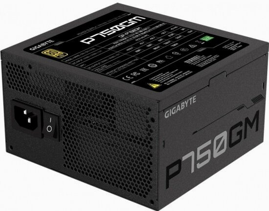 Блок питания Gigabyte Gp-P750gm 750w, 80+ Gold, черный (арт-8200) Макеевка