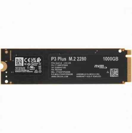 Твердотельный накопитель Ssd M.2 Nvme Crucial P3 Plus 1тб, M.2 2280, Pcie 4.0 X4 (Ct1000p3pssd8) (ар Донецк