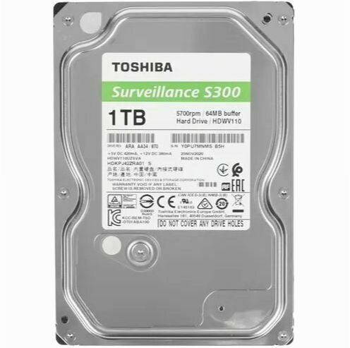 Жесткий диск 3.5" Toshiba S300 1 тб Surveillance (Hdwv110uzsva) (арт-9957) Макеевка