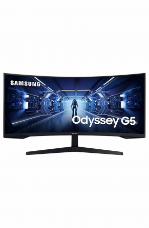 Игровой монитор 34" Samsung Odyssey G5 C34g55twwi, 3440х1440, 165 гц, Va, изогнутый, черный (Lc34g55 Макеевка