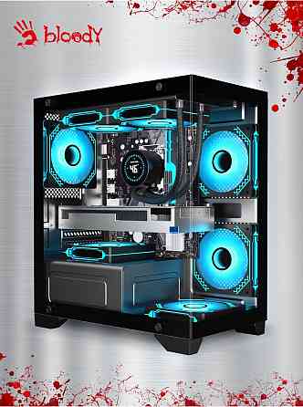 Компьютерный корпус Matx Bloody Bd-Cc103 черный (Bd-Cc103-Bk) (арт-7425) Макеевка