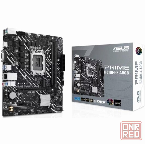Материнская плата Asus Prime H610m-K Argb (Lga1700, Matx) (арт-7576) Донецк - изображение 1