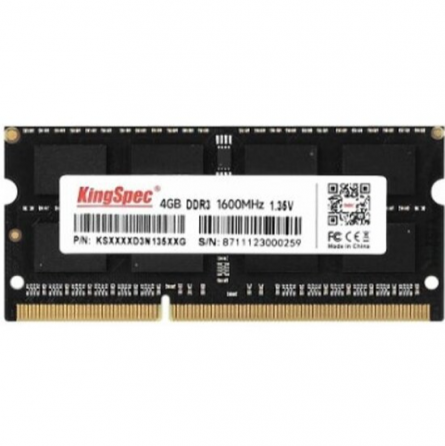 Оперативная память Kingspec So-Dimm Ddr3l 4gb 1600mhz Pc-12800 Cl11 (Ks1600d3n13504g) (арт-5172) Донецк