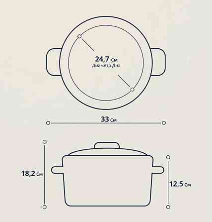 Кастрюля эмалированная 4 л новая Донецк
