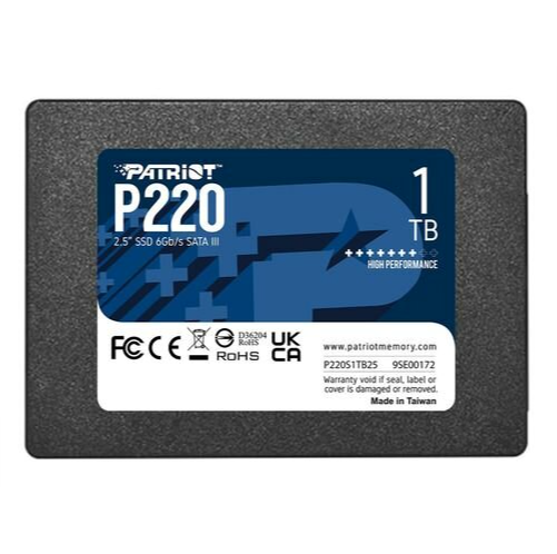 Ssd накопитель Patriot P220 P220s1tb25 1тб, 2.5 (арт-9257) Макеевка