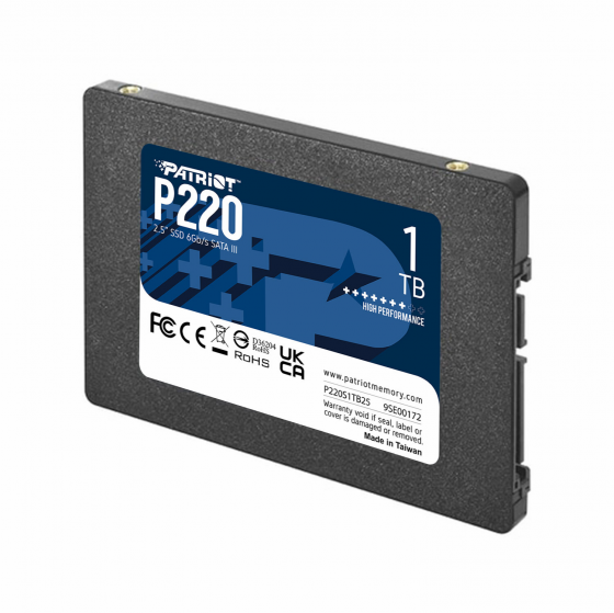 Ssd накопитель Patriot P220 P220s1tb25 1тб, 2.5 (арт-9257) Макеевка