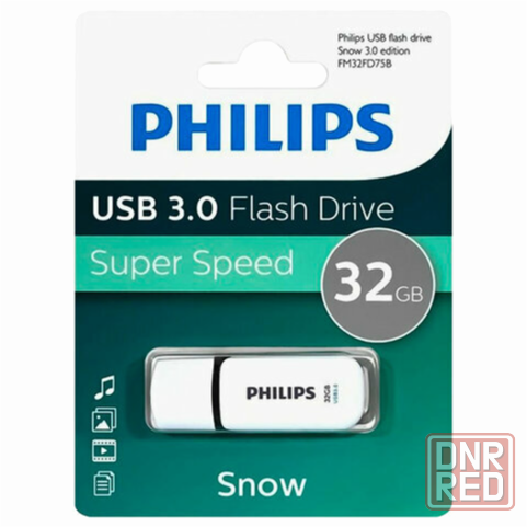 Usb-флешка Philips Fm32fd75b/97 32gb Snow3.0 32gb, Usb 3.0 (арт-2090) Донецк - изображение 3