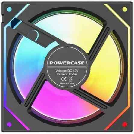 Вентилятор Powercase M52-12, Argb, черный (арт-9055) Донецк