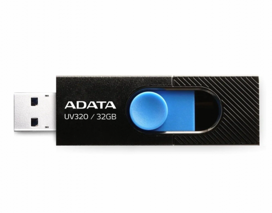 Флэш-накопитель A-Data Uv320 32гб, Usb3.2, черный/синий(Auv320-32g-Rbkbl) (арт-7040) Макеевка