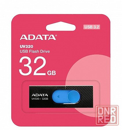 Флэш-накопитель A-Data Uv320 32гб, Usb3.2, черный/синий(Auv320-32g-Rbkbl) (арт-7040) Макеевка - изображение 4