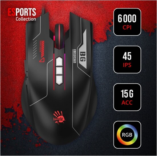 Мышь A4tech Bloody Es7 черный (1808851 ) (арт-8433) Макеевка