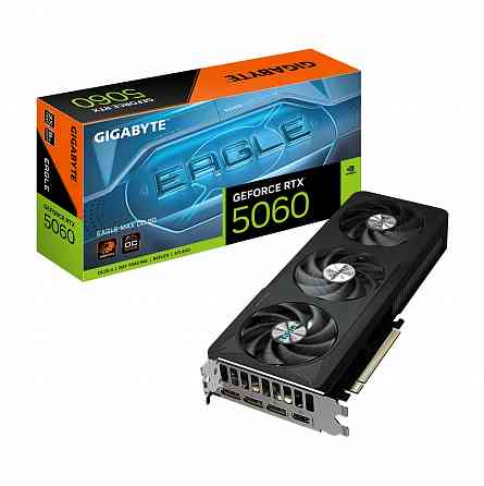 Видеокарта Gigabyte Geforce Rtx 5060 Eagle Max Oc 8g (Gv-N5060eaglemax Oc-8gd), 8гб Gddr7, 128-Bit, Донецк