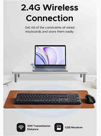 Беспроводная клавиатура Ugreen K331 (55654) Wireless Keyboard 2.4ghz Ru. цвет: черный (арт-1012) Донецк