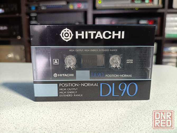 Запечатанная аудиокассета Hitachi -DL-90/ Position Normal Донецк - изображение 1