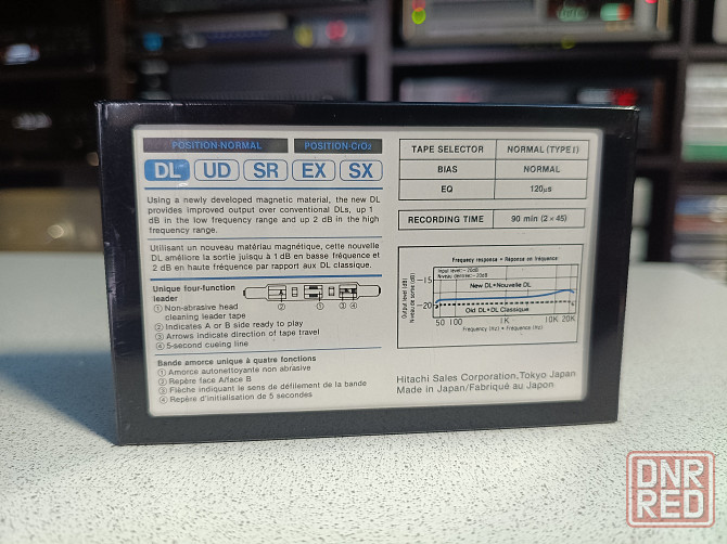 Запечатанная аудиокассета Hitachi -DL-90/ Position Normal Донецк - изображение 2