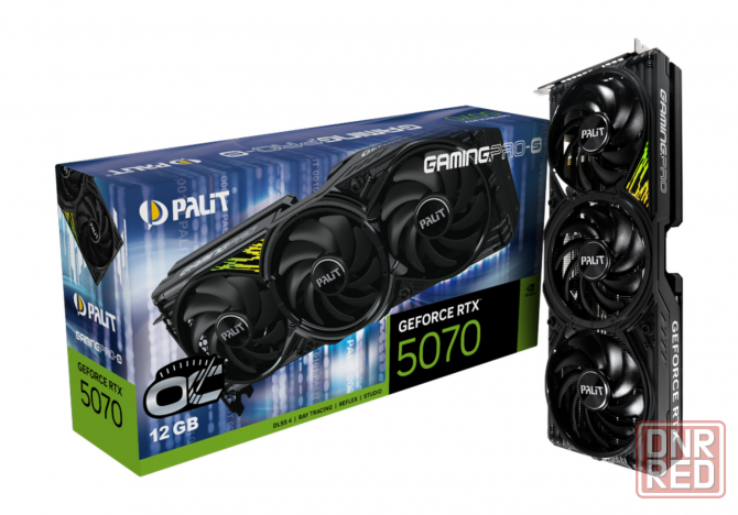 Видеокарта Palit Geforce Rtx 5070 Gamingpro-S Oc 12gb (Ne75070t19k9-Gb2050u) (арт-4094) Донецк - изображение 1