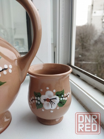 Глиняный кувшин и два стакана Донецк - изображение 4