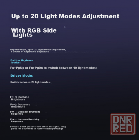 Игровая клавиатура механическая с подсветкой Rapoo V500pro-98, черная, 98 клавиш, красный переключат Донецк - изображение 2