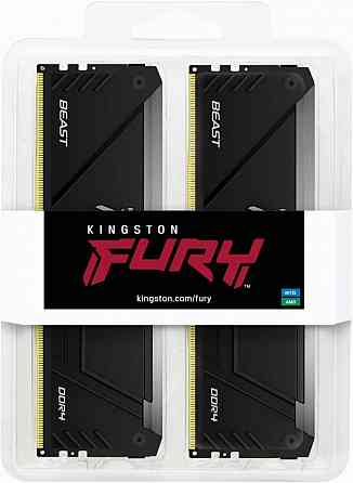 Оперативная память 16gb Ddr4 3200mhz Kingston Fury Beast Rgb (2x8gb Kit) (Kf432c16bb2ak2/16wp) (арт- Макеевка