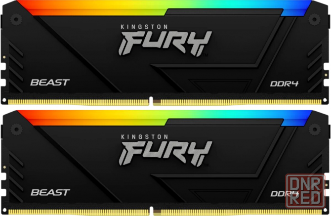 Оперативная память 16gb Ddr4 3200mhz Kingston Fury Beast Rgb (2x8gb Kit) (Kf432c16bb2ak2/16wp) (арт- Макеевка - изображение 2