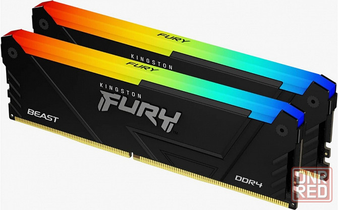 Оперативная память 16gb Ddr4 3200mhz Kingston Fury Beast Rgb (2x8gb Kit) (Kf432c16bb2ak2/16wp) (арт- Донецк - изображение 1