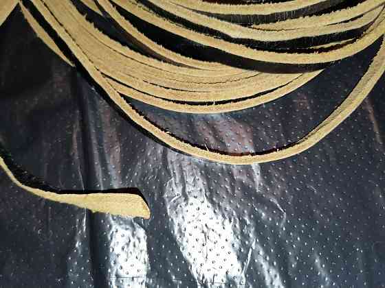 Ремень кожаный , плоский для швейных машин. новый. ссср. Стаханов