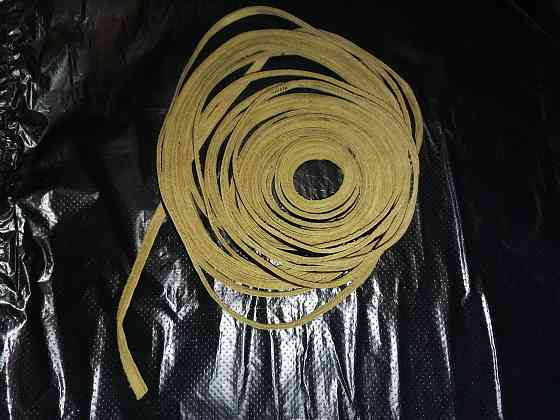 Ремень кожаный , плоский для швейных машин. новый. ссср. Стаханов