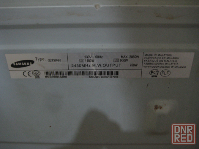 Микpоволновaя пeчь Samsung G2739NR Донецк - изображение 6