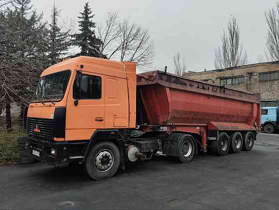 Маз 544008 с полуприцепом самосвал Tisvol Торез