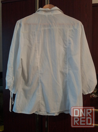 Продам блузку блузу белую р.50 евро 44 Донецк - изображение 3