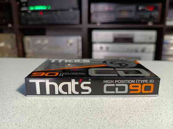 Запечатанная аудиокассета That's- CD-90/Chrome/High Position/Type II. Донецк