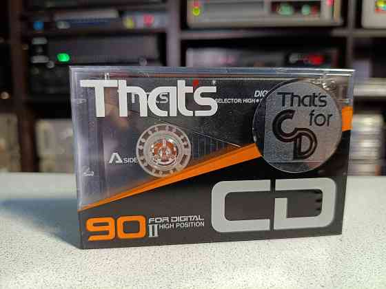 Запечатанная аудиокассета That's- CD-90/Chrome/High Position/Type II. Донецк
